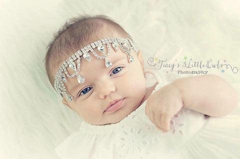 Princess Rhinestone Headband - Paisley Bows