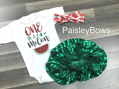 One In A Melon - Paisley Bows