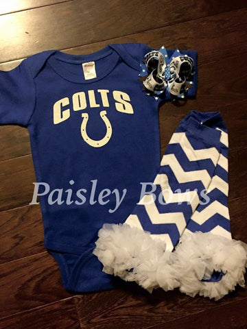 Indianapolis Colts - Paisley Bows