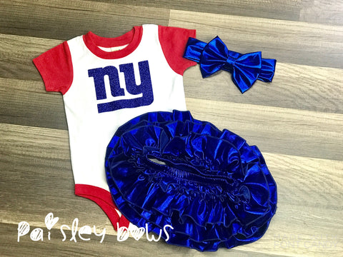 New York Giants - Paisley Bows